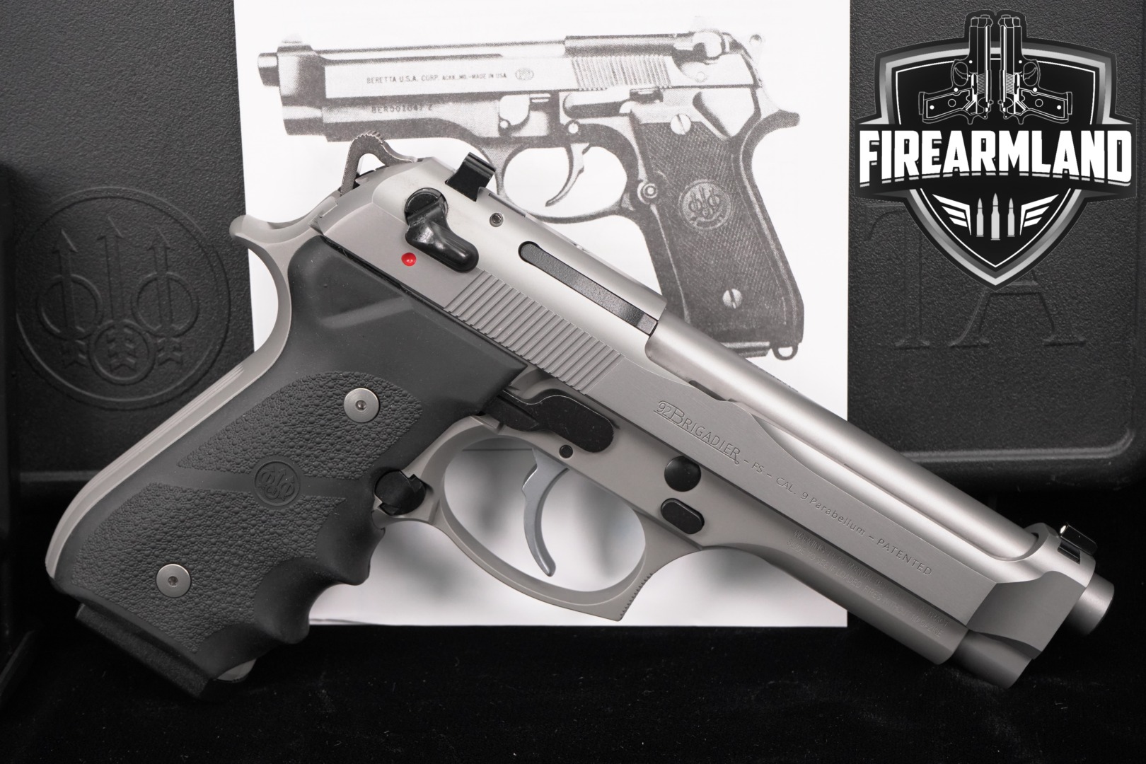 Beretta 92FS Brigadier Inox 9mm Luger Inox in Excellent Condition Thumbnail