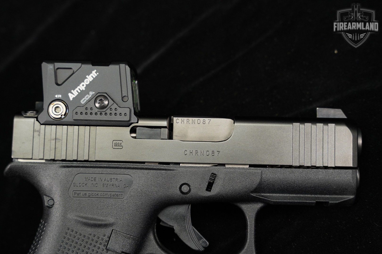 Glock 43X G43X 9mm 3.41" +2 MAGS, ORIG CASE & AIMPOINT COA OPTICS-img-12