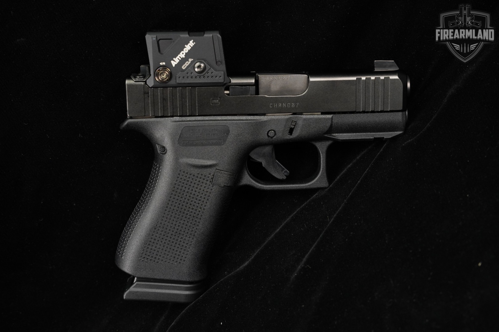 Glock 43X G43X 9mm 3.41" +2 MAGS, ORIG CASE & AIMPOINT COA OPTICS-img-5
