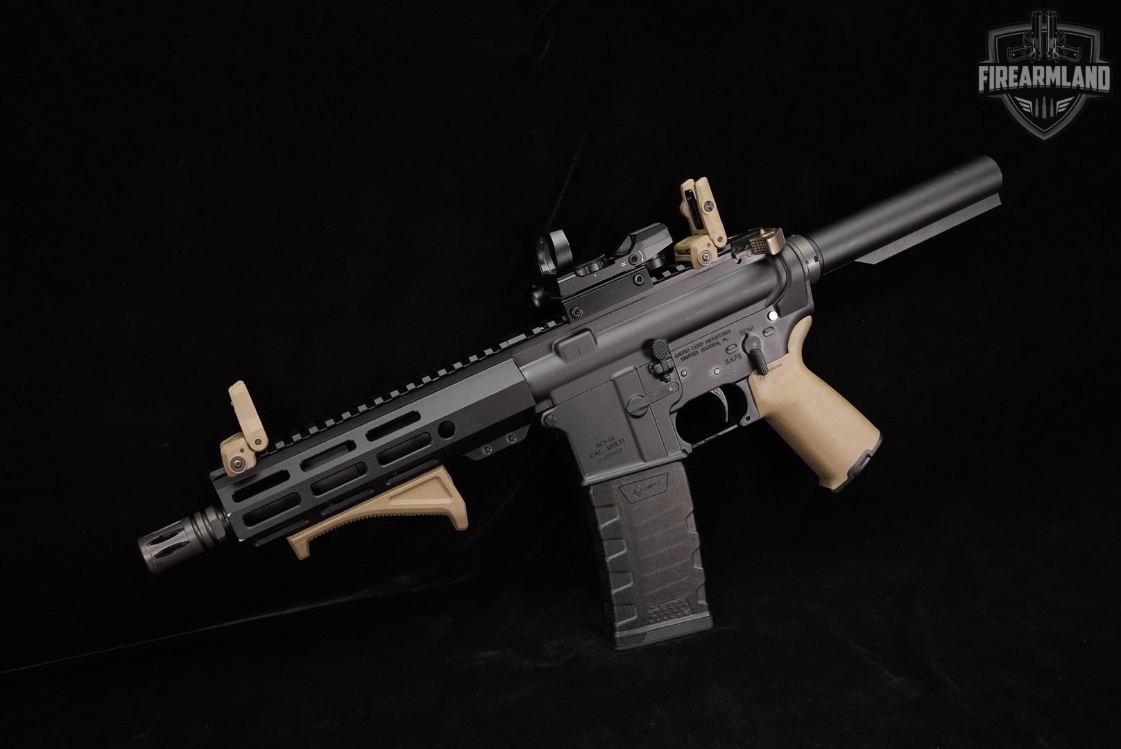 Andro Corp Industries ACI-15 5.56 NATO AR15 8" AR ACI15 GEISSELE HANDLE-img-2