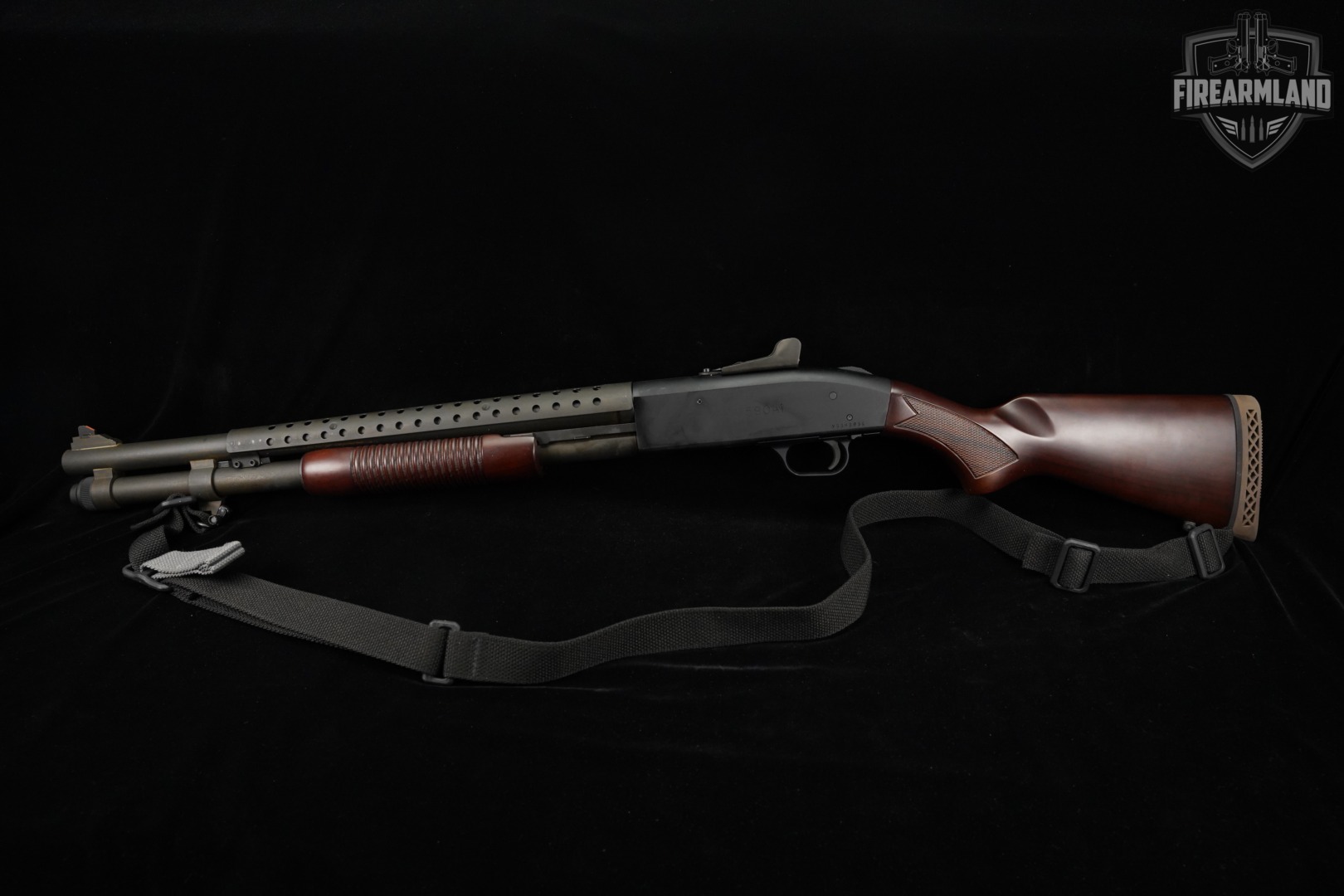 Mossberg 590A1 Retrograde 12-Gauge 20" Parkerized & Walnut 590 A1 +ORIG BOX-img-2