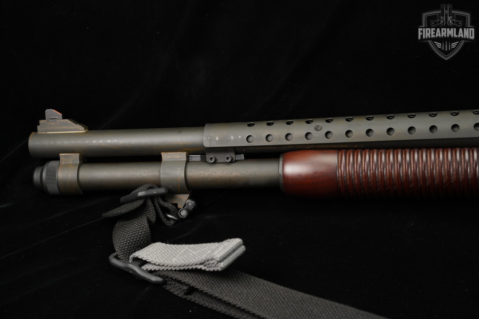Mossberg 590A1 Retrograde 12-Gauge 20" Parkerized & Walnut 590 A1 +ORIG BOX-img-7
