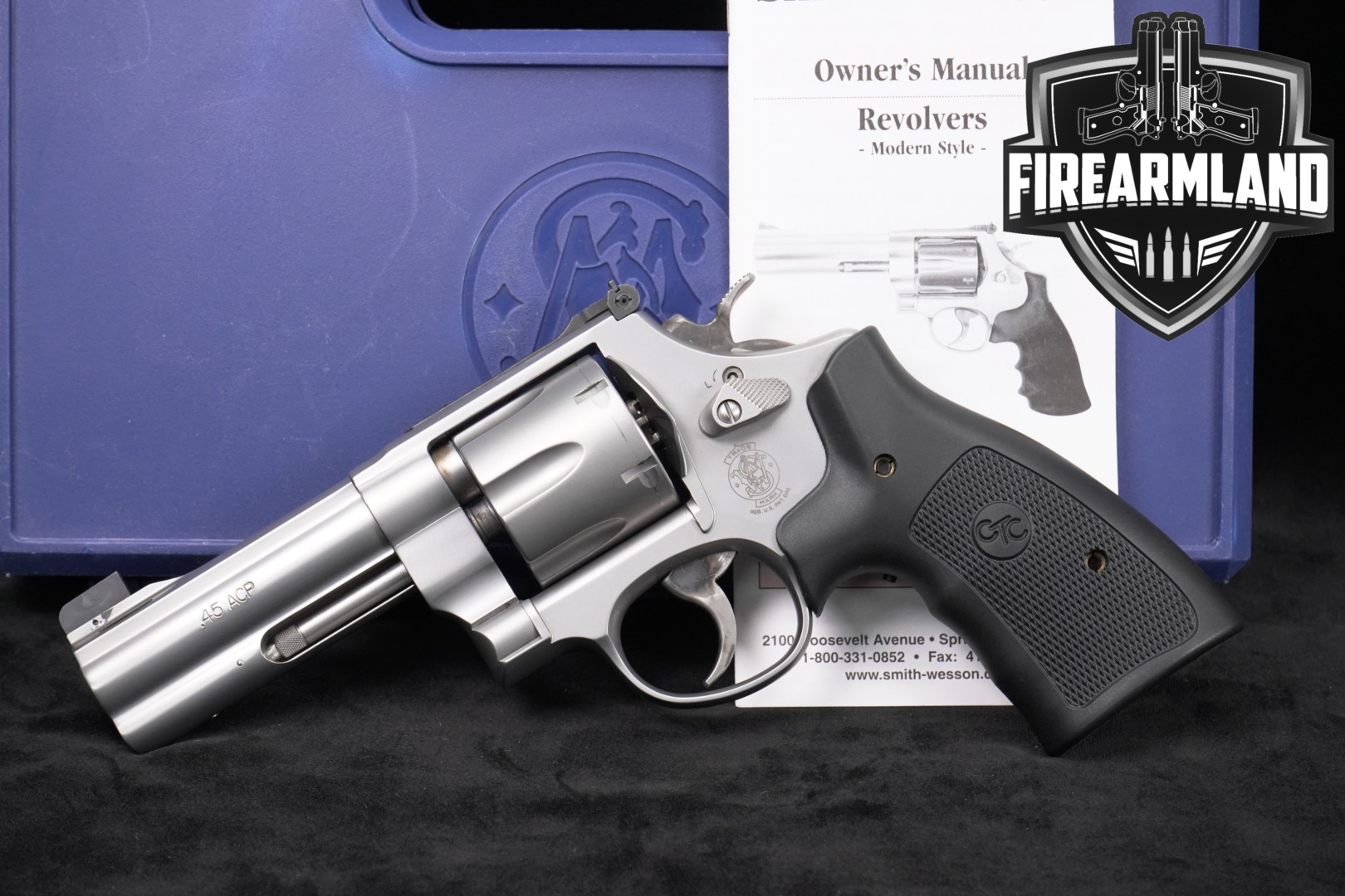 Smith & Wesson (S&W) Model 625-8 .45 ACP Matte Stainless in Very Good Condition Thumbnail