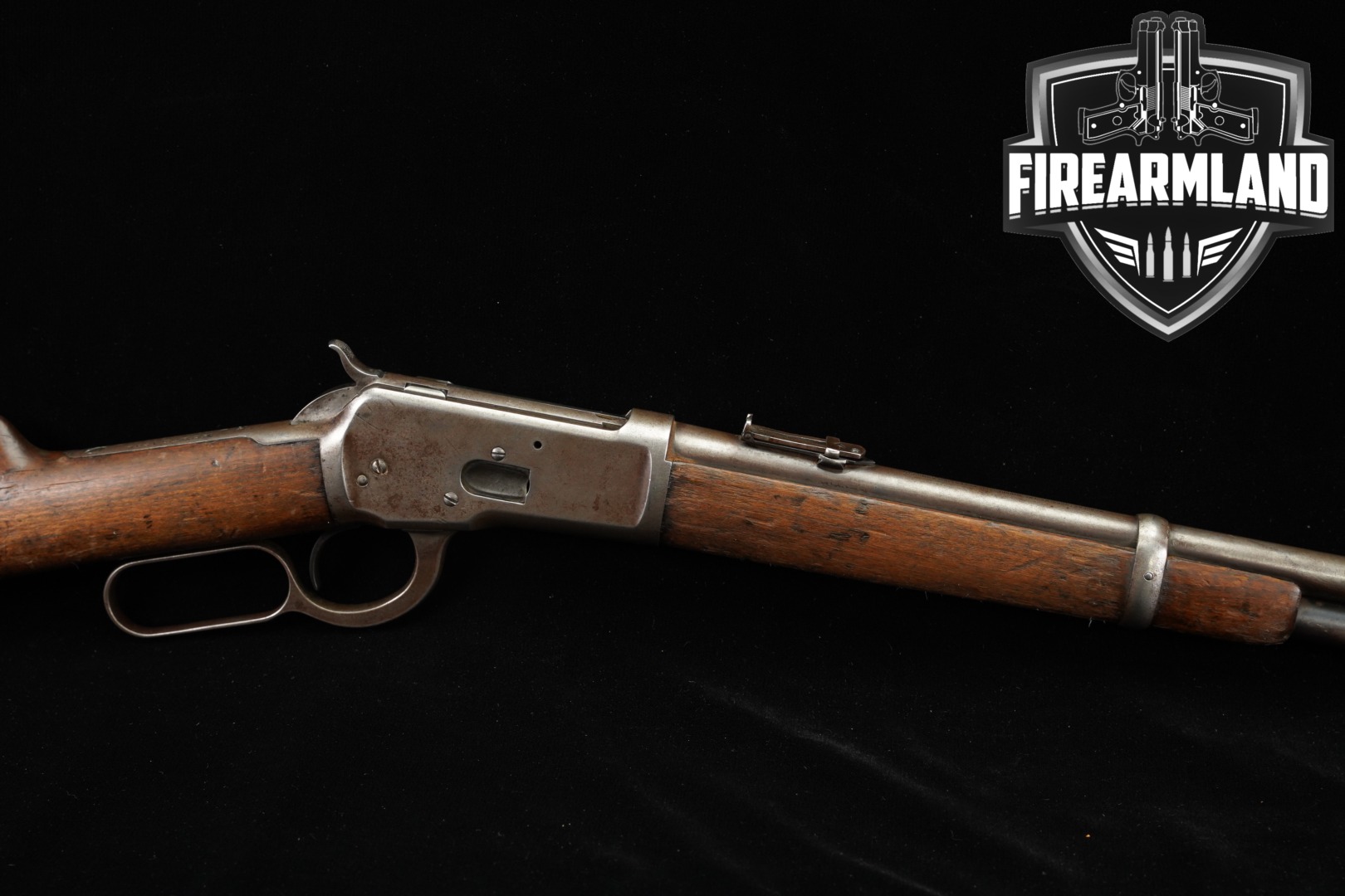 1908 Winchester Repeating Arms Model 1892 Carbine .44-40 Win. Blued & Walnut in Fair Condition Thumbnail