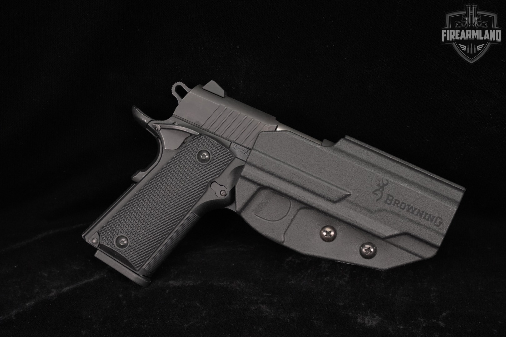Browning 1911-380 Black Label 380ACP 4.25" +3 MAGS, ORIG CASE, HOLSTER-img-15