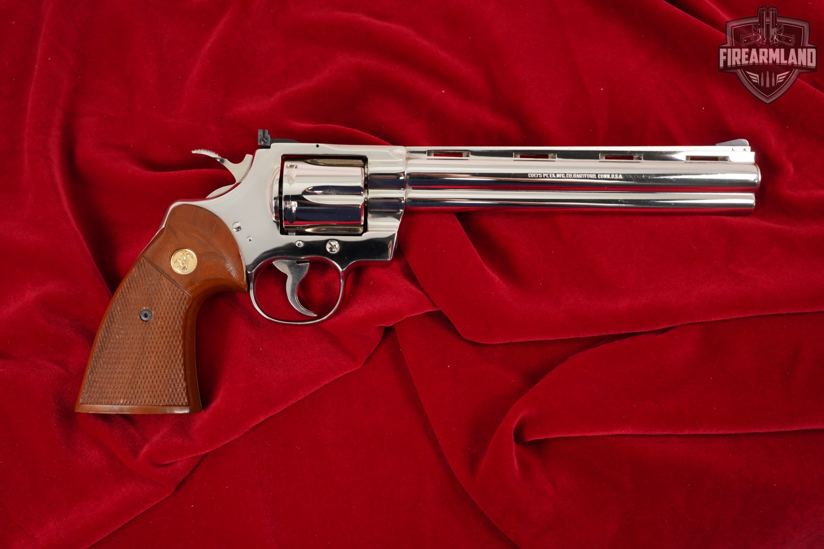 DESIRED 1980 Colt Python Target 38 Special 8" Bright Nickel Snake Gun DA/SA-img-4