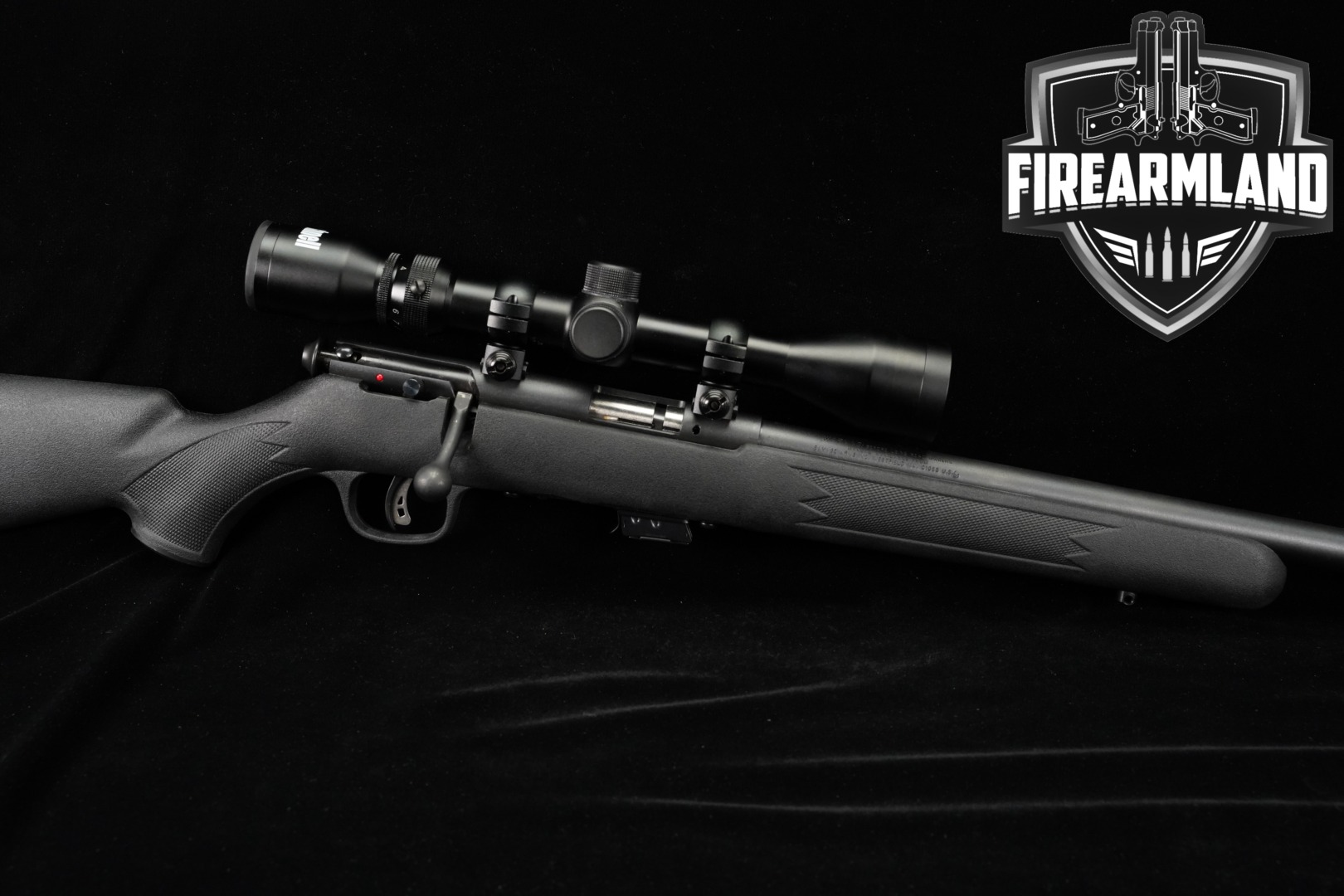 Savage Arms Mark II FV 22LR 21" Blued & Synthetic MK 2 +BUSHNELL SCOPE-img-0