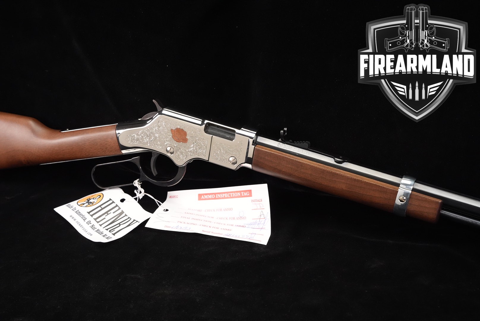 Henry Golden Boy American Beauty 22LR 20" Nickel-Plated & Walnut OCTAGON-img-0