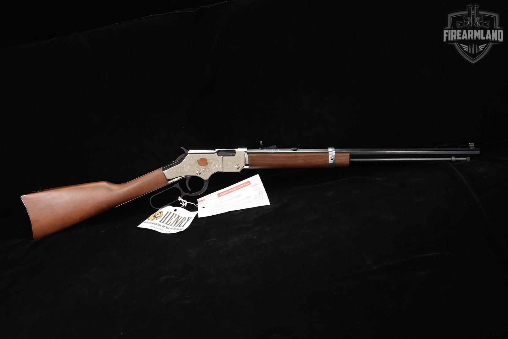 Henry Golden Boy American Beauty 22LR 20" Nickel-Plated & Walnut OCTAGON-img-2