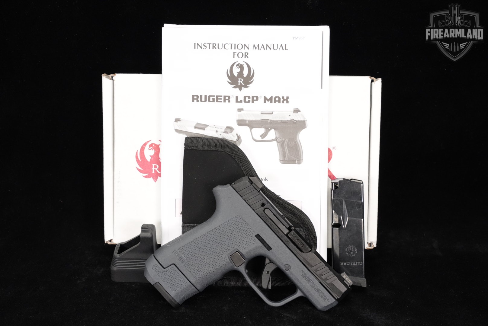 Ruger LCP MAX Magpul EHG Manual Safety 380 ACP 2.80 +2 MAGS & ORIG BOX-img-2