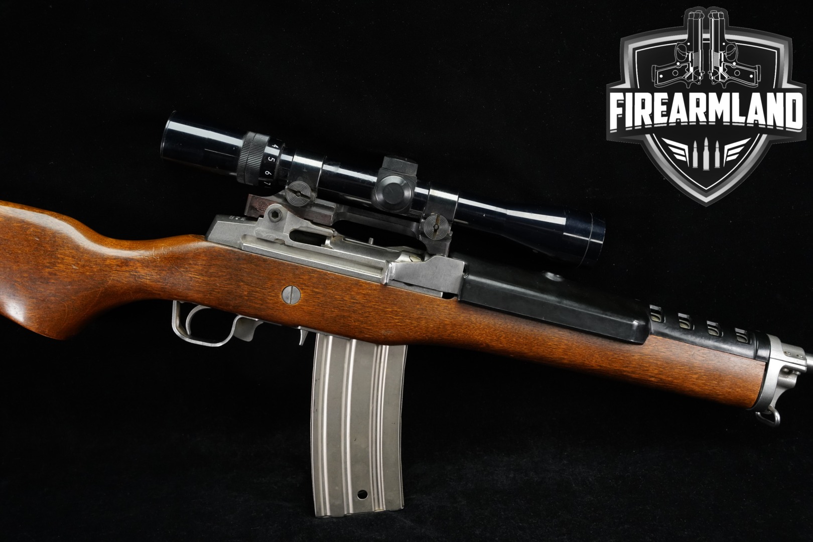 1982 Sturm Ruger Mini-14 183-Series .223 Rem. Stainless & Hardwood in Very Good Condition Thumbnail