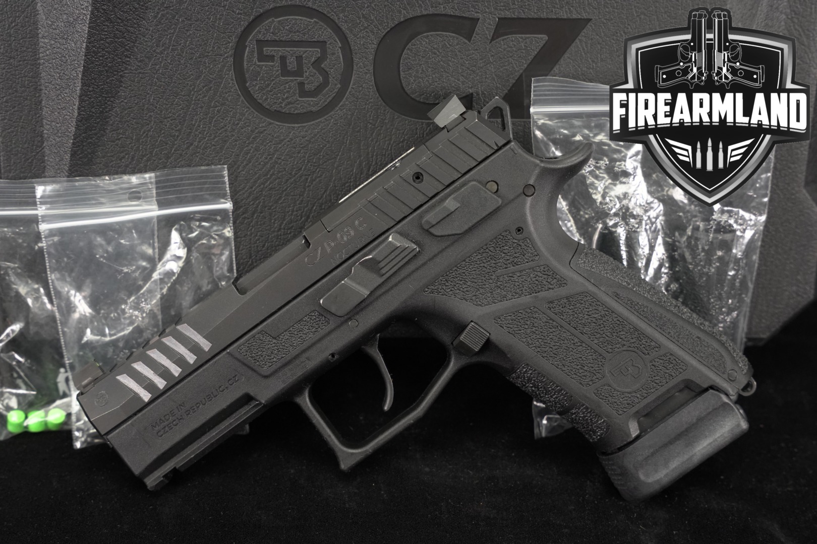CZ P-09 C Nocturne 9mm Luger Black in Excellent Condition Thumbnail