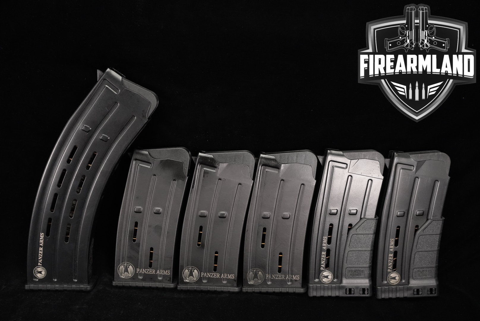 SIX (6) Panzer Arms AR12 5 & 10 Round Magazines 12 Gauge AR Mags-img-0