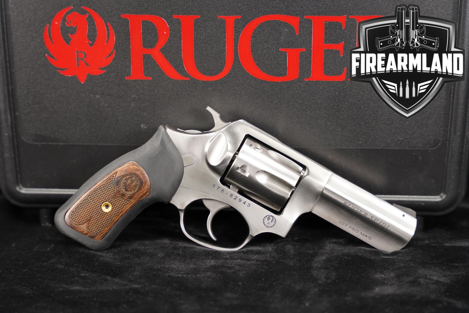 2025 Sturm Ruger SP101 .327 Federal Magnum Satin Stainless in Excellent Condition Thumbnail