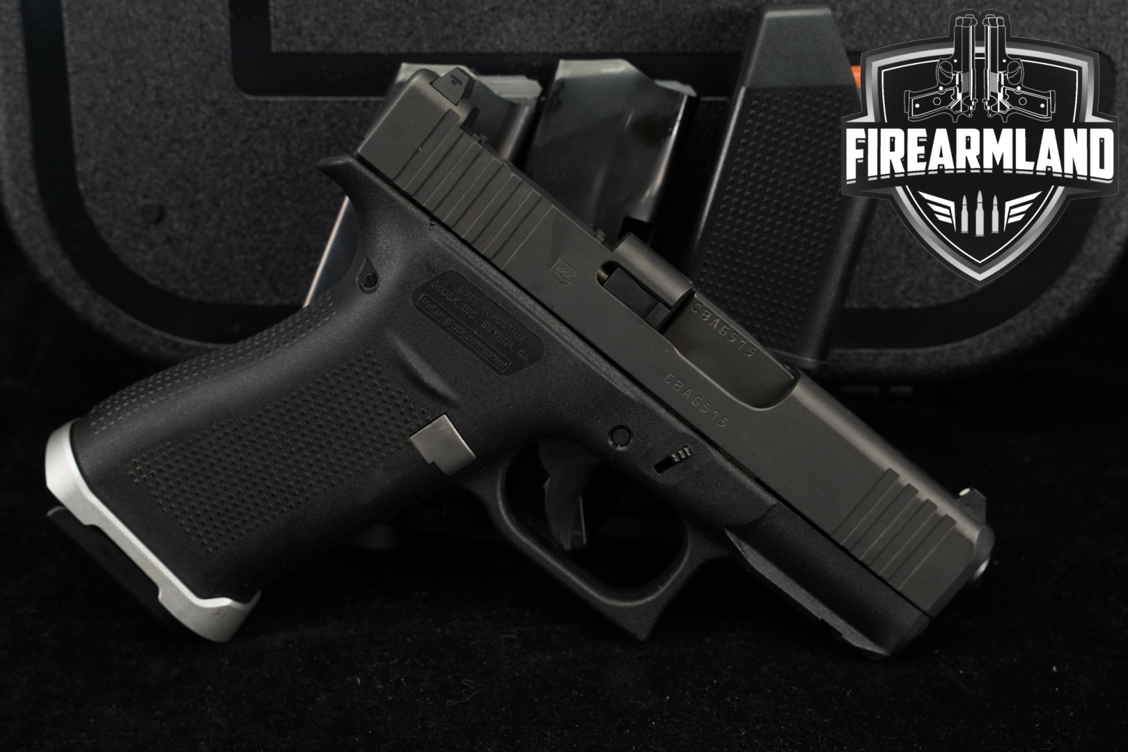 Glock G43X Slimline MOS 9mm Luger Black in Very Good Condition Thumbnail