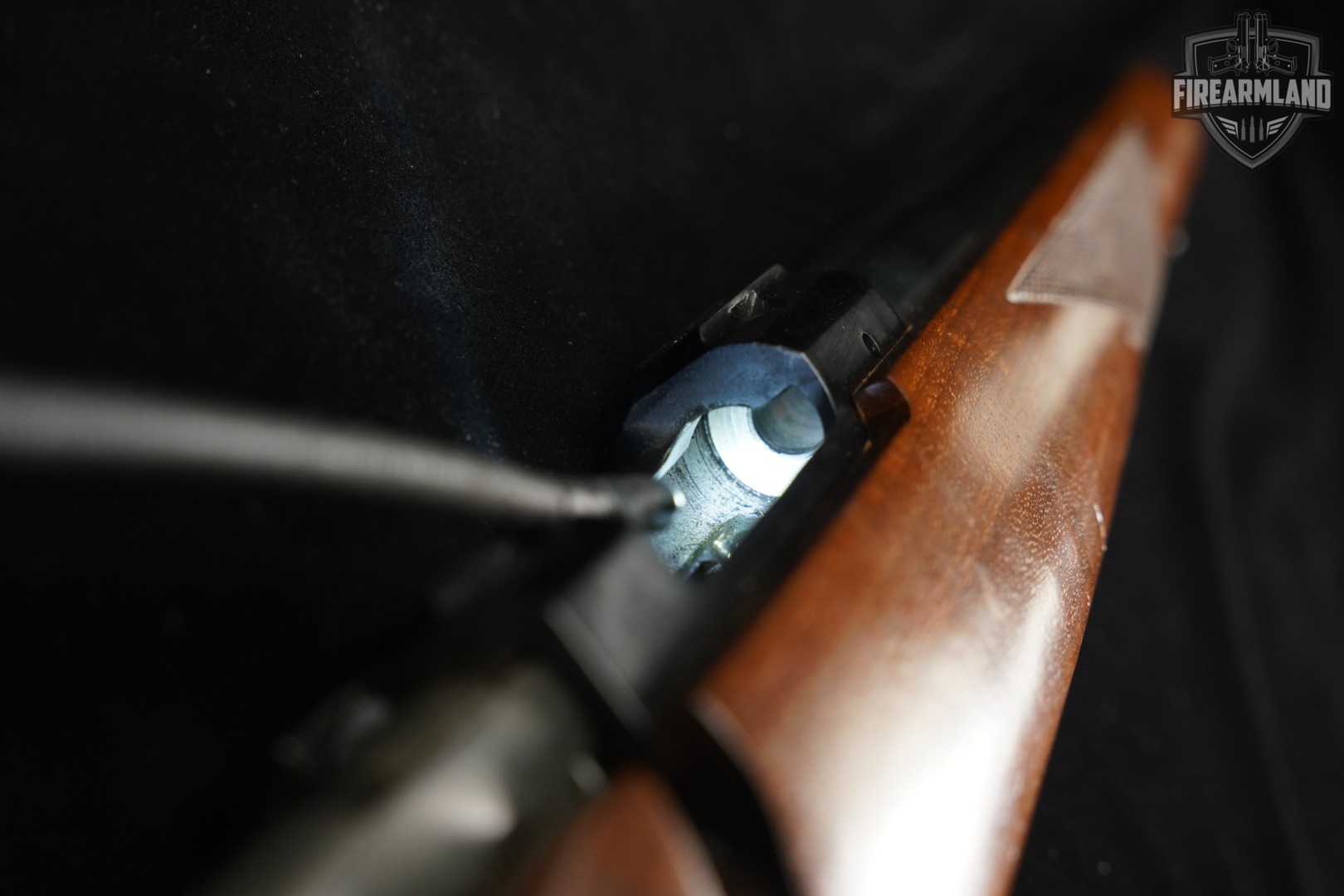 Ruger M77V Varmint; Tang Safety 220 Swift 26" Blued & Walnut M77-V M-77-img-19