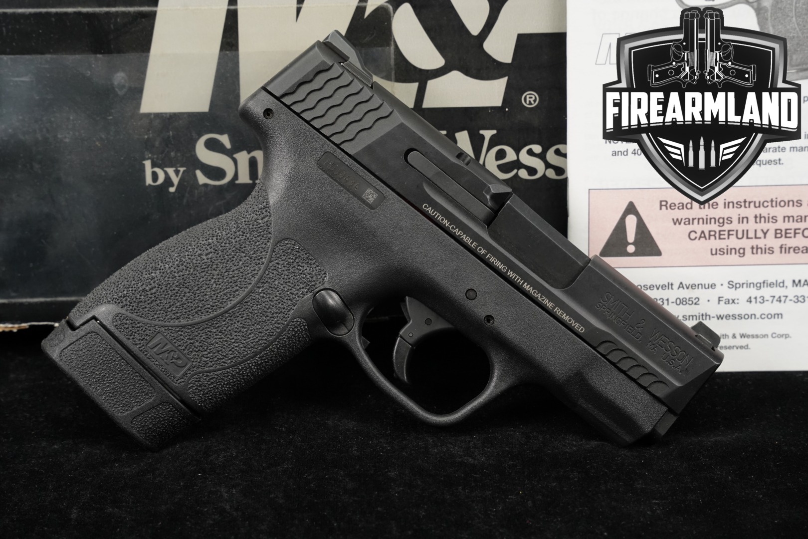Smith & Wesson (S&W) M&P 45 Shield Manual Thumb Safety .45 ACP Black in Very Good Condition Thumbnail