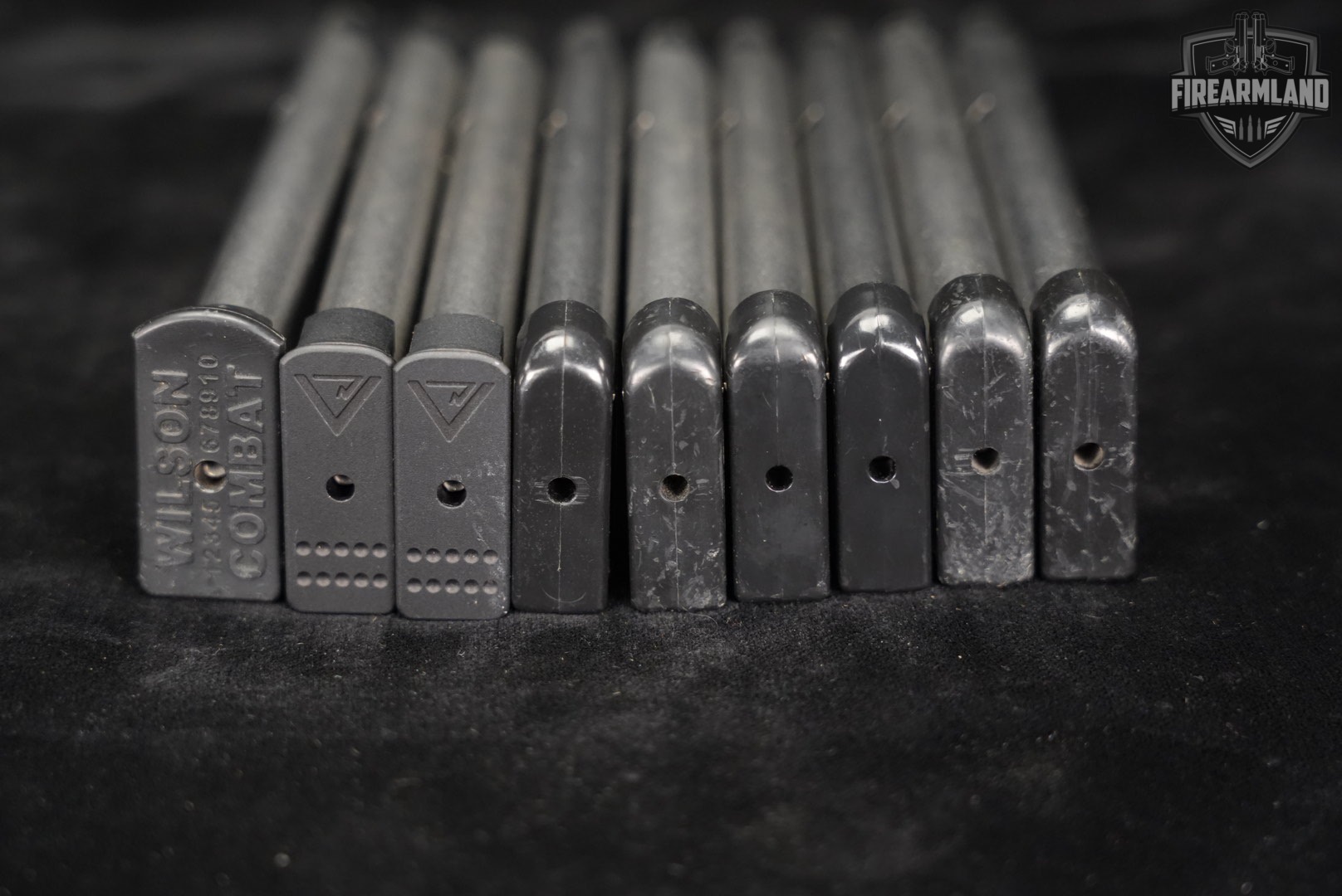 NINE (9) Wilson Combat (WC) 1911 8-Round Magazines .45 ACP Mags-img-3
