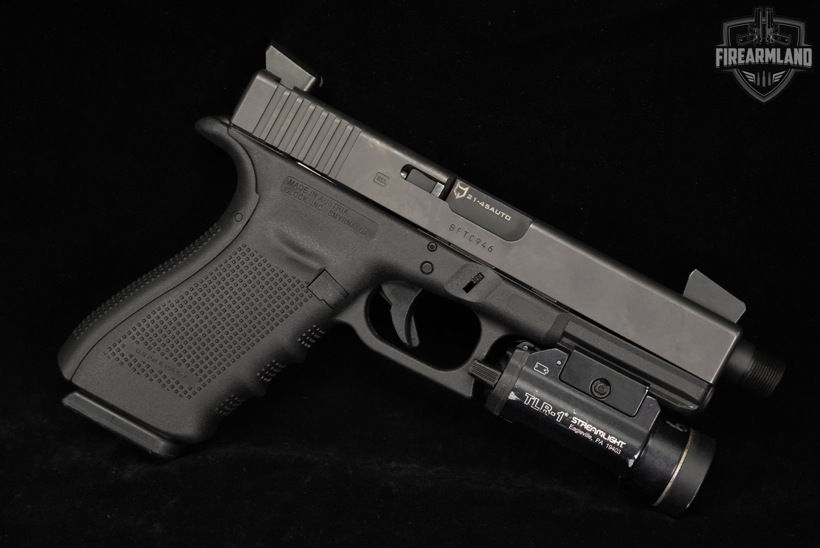 Glock 21 Gen4 G21 Gen 4 45 ACP 5.25" LONE WOLF THREADED BARREL +STREAMLIGHT-img-3