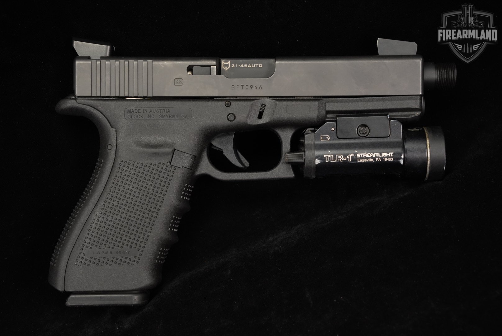 Glock 21 Gen4 G21 Gen 4 45 ACP 5.25" LONE WOLF THREADED BARREL +STREAMLIGHT-img-4
