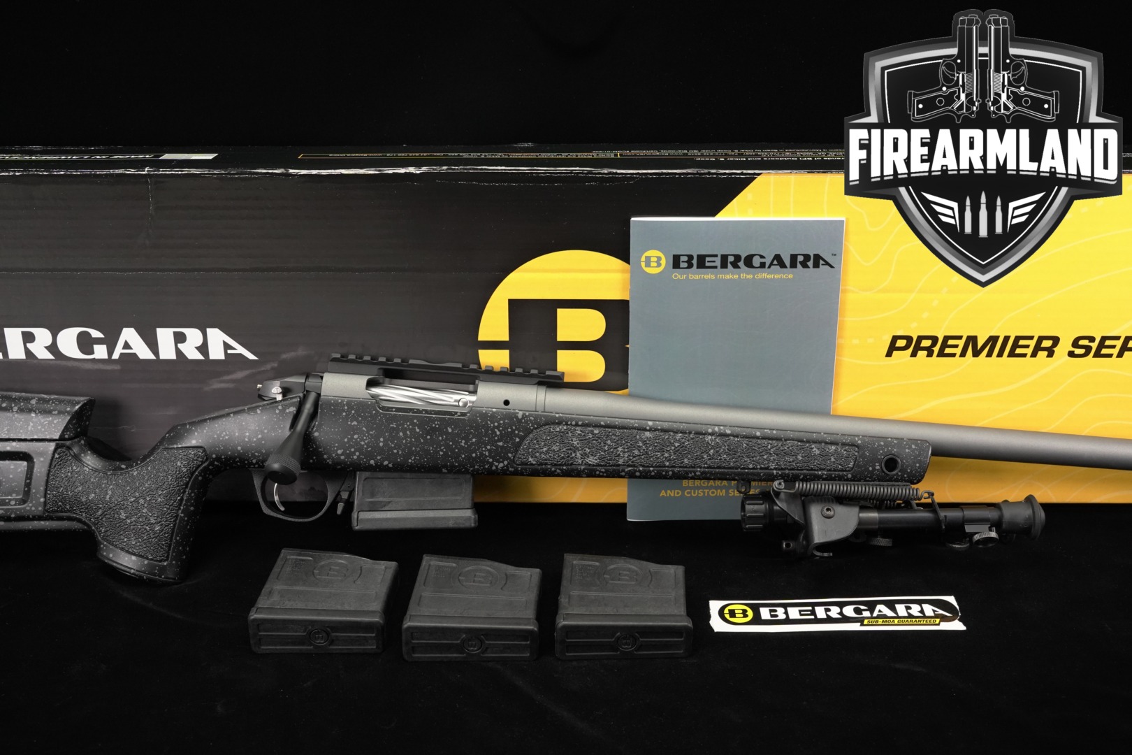 Bergara HMR Pro Premier Series 6.5 Creedmoor Tactical Gray Cerakote in Excellent Condition Thumbnail