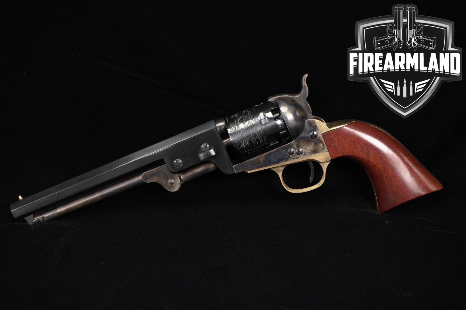 2014 A. Uberti Model 1851 Navy .36 Color Case-Hardened & Blued in Very Good Condition Thumbnail