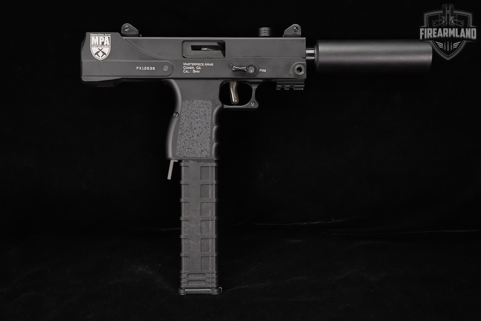 MasterPiece Arms MPA30T Defender 9mm MPA-30T FAUX SUPPRESSOR +ORIG CASE-img-3