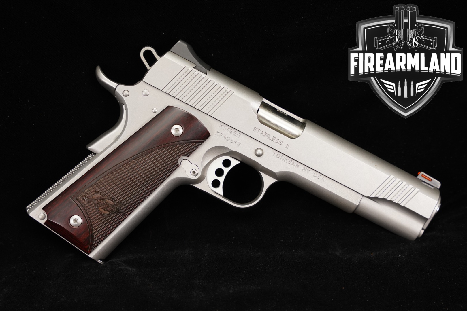 Kimber Custom Stainless II 9mm Luger Satin Stainless in Very Good Condition Thumbnail