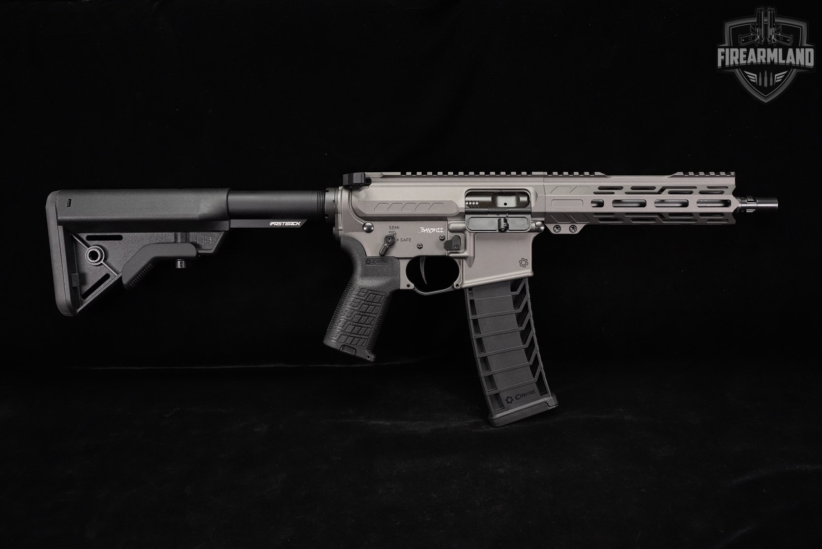 SBR CMMG BANSHEE Mk4 9mm AR-15 AR15 8.5" Grey & Black +2 MAGS-img-3