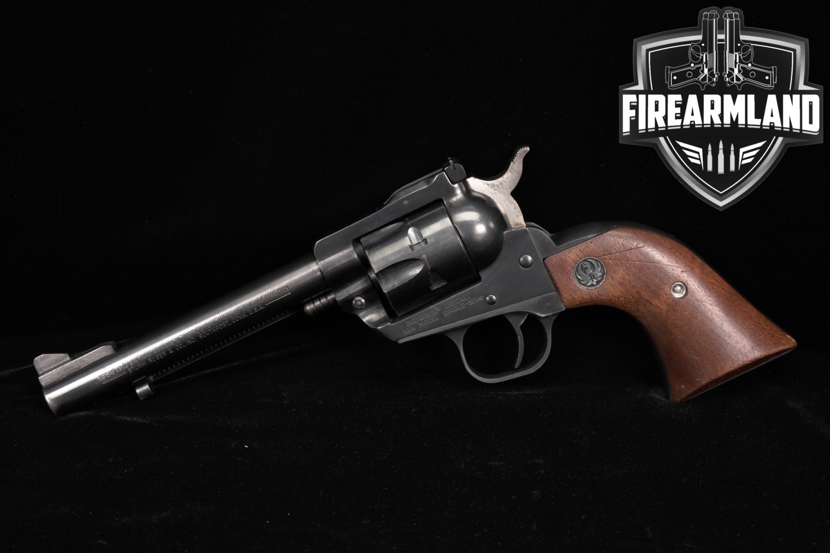 Sturm Ruger New Model Single-Six .22 Rimfire Blued in Good Condition Thumbnail