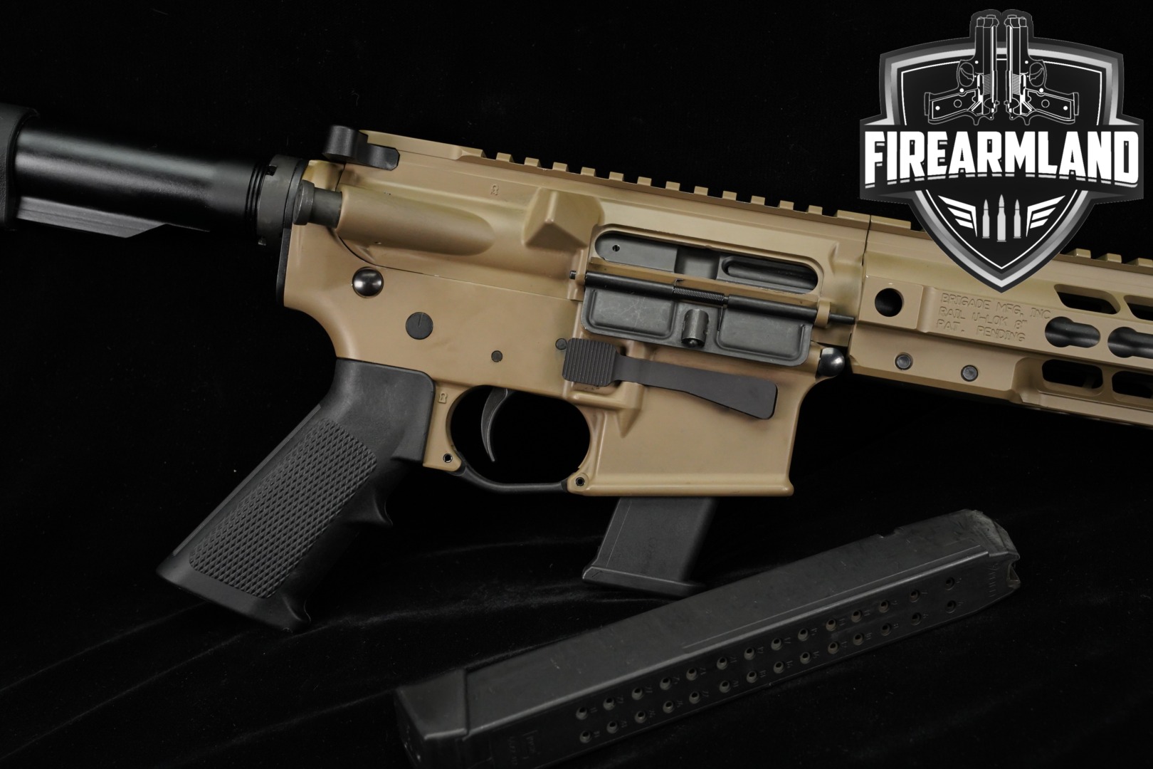 SBR Brigade Manufacturing BM-F-9 9mm AR9 AR FDE F9 +2 MAGS-img-0