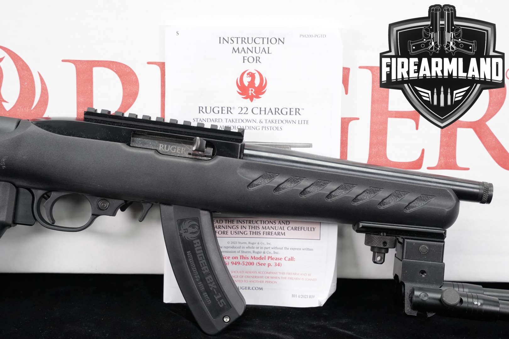 2025 Sturm Ruger 22 Charger .22 LR Black in Excellent Condition Thumbnail