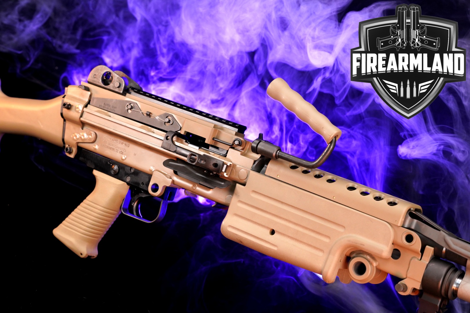 FN America, LLC M249S Standard, Military Collector Series 5.56mm NATO FDE in Excellent Condition Thumbnail