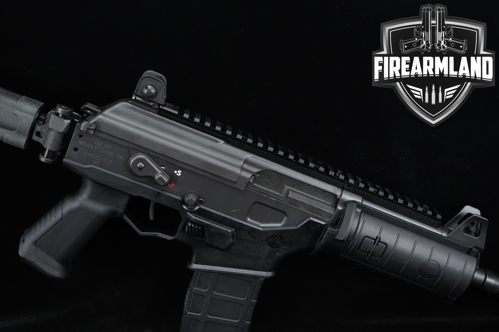 Israel Weapon Industries (IWI) Galil ACE Pistol Gen 1, 5.56 NATO, Side-Folding Stabilizing Brace 5.56mm NATO Black in Excellent Condition Thumbnail