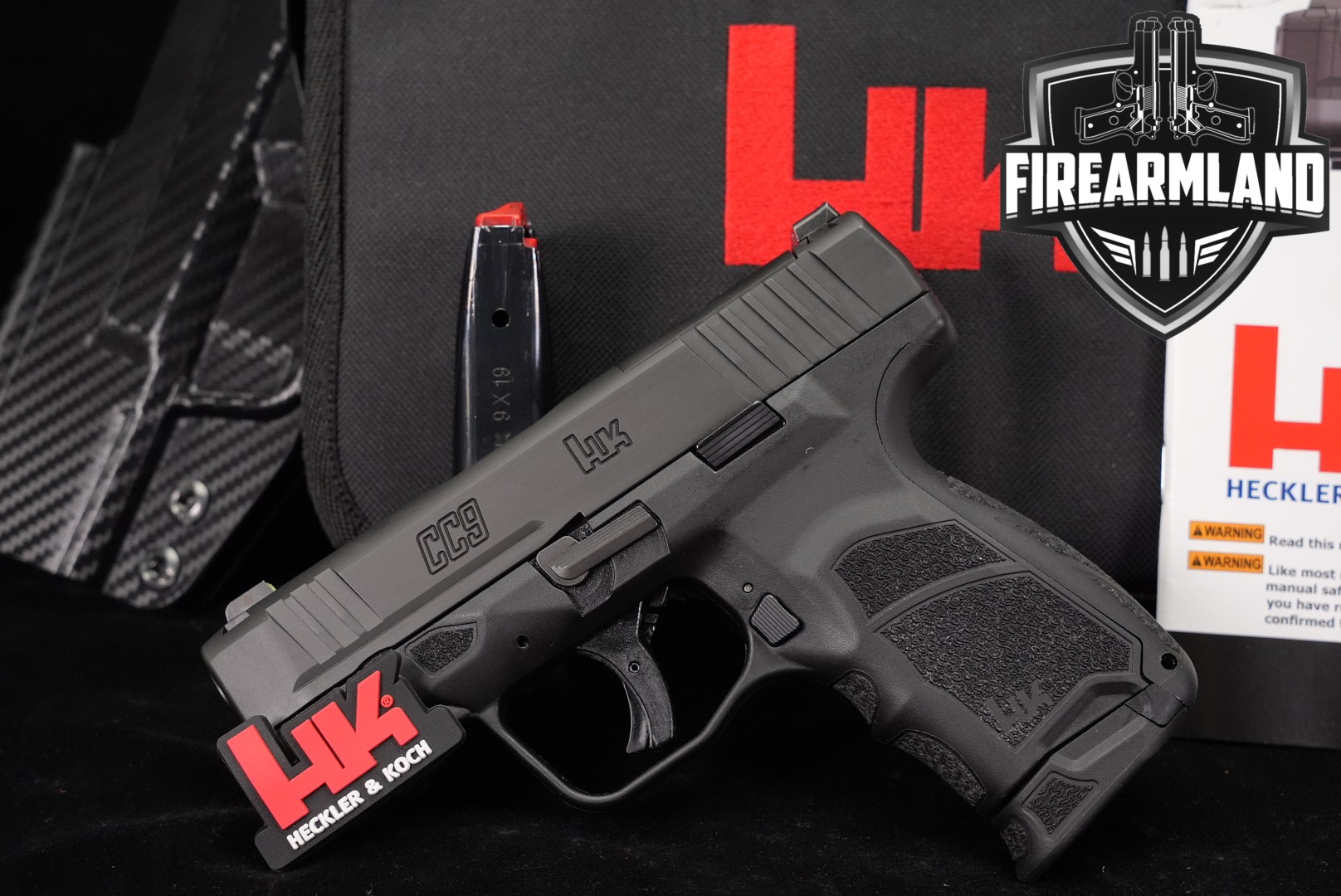 Heckler & Koch CC9 9mm Optics-Ready H&K CC-9 +2 MAGS, ORIG CASE & HOLSTER-img-0
