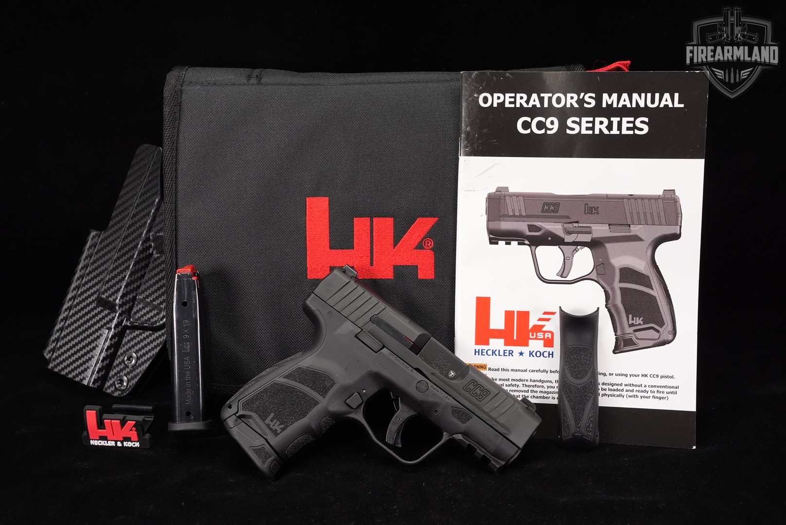Heckler & Koch CC9 9mm Optics-Ready H&K CC-9 +2 MAGS, ORIG CASE & HOLSTER-img-2