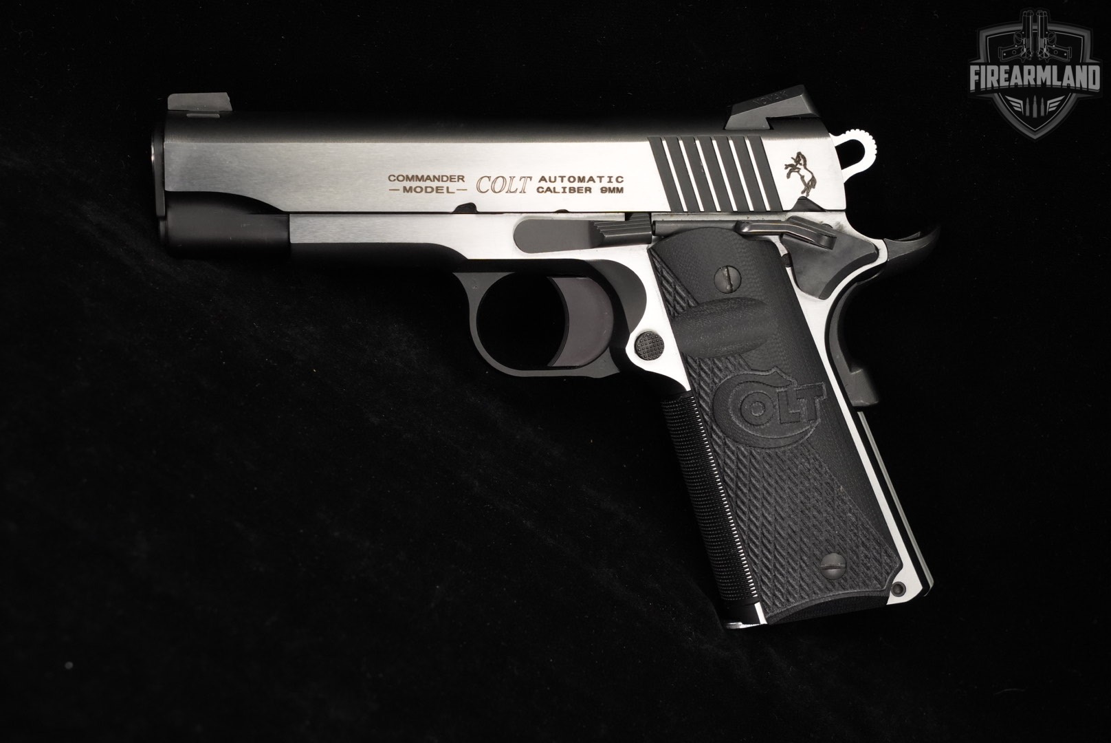 Colt Combat Elite Commander, Series 80 9mm 1911 4.25" +ORIG CASE-img-4