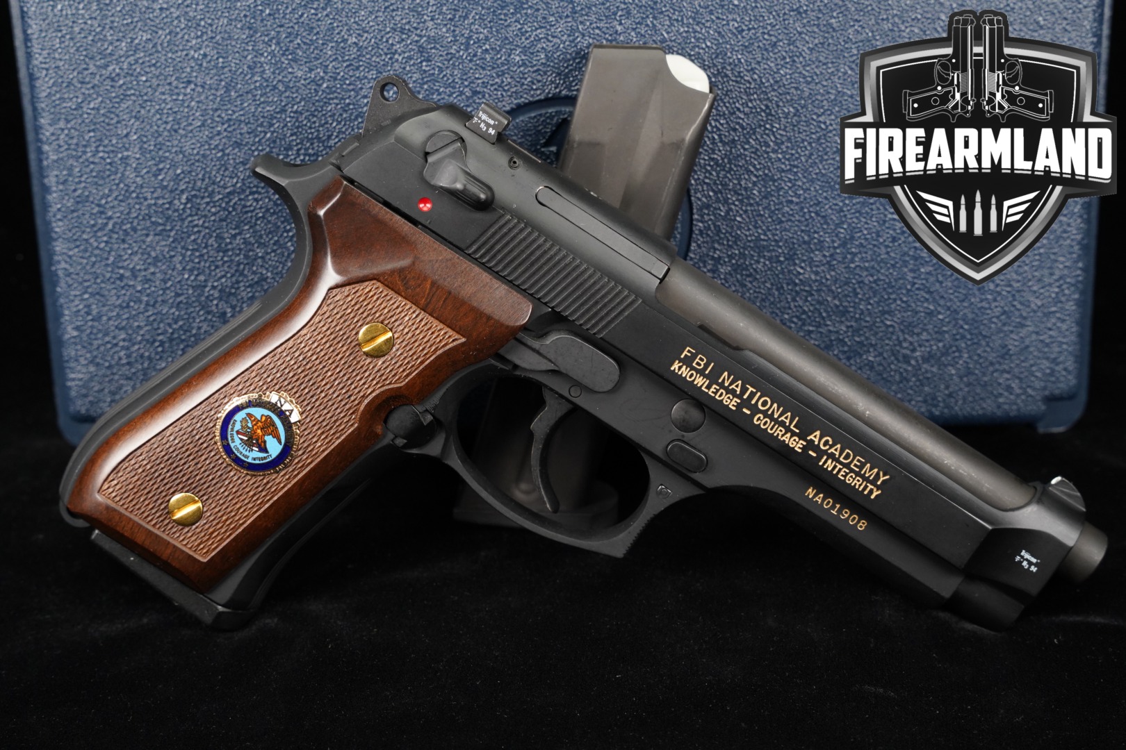 Beretta Mod 92FS FBI National Academy COMMEMORATIVE 9mm 4.92" 92 FS DA/SA-img-0
