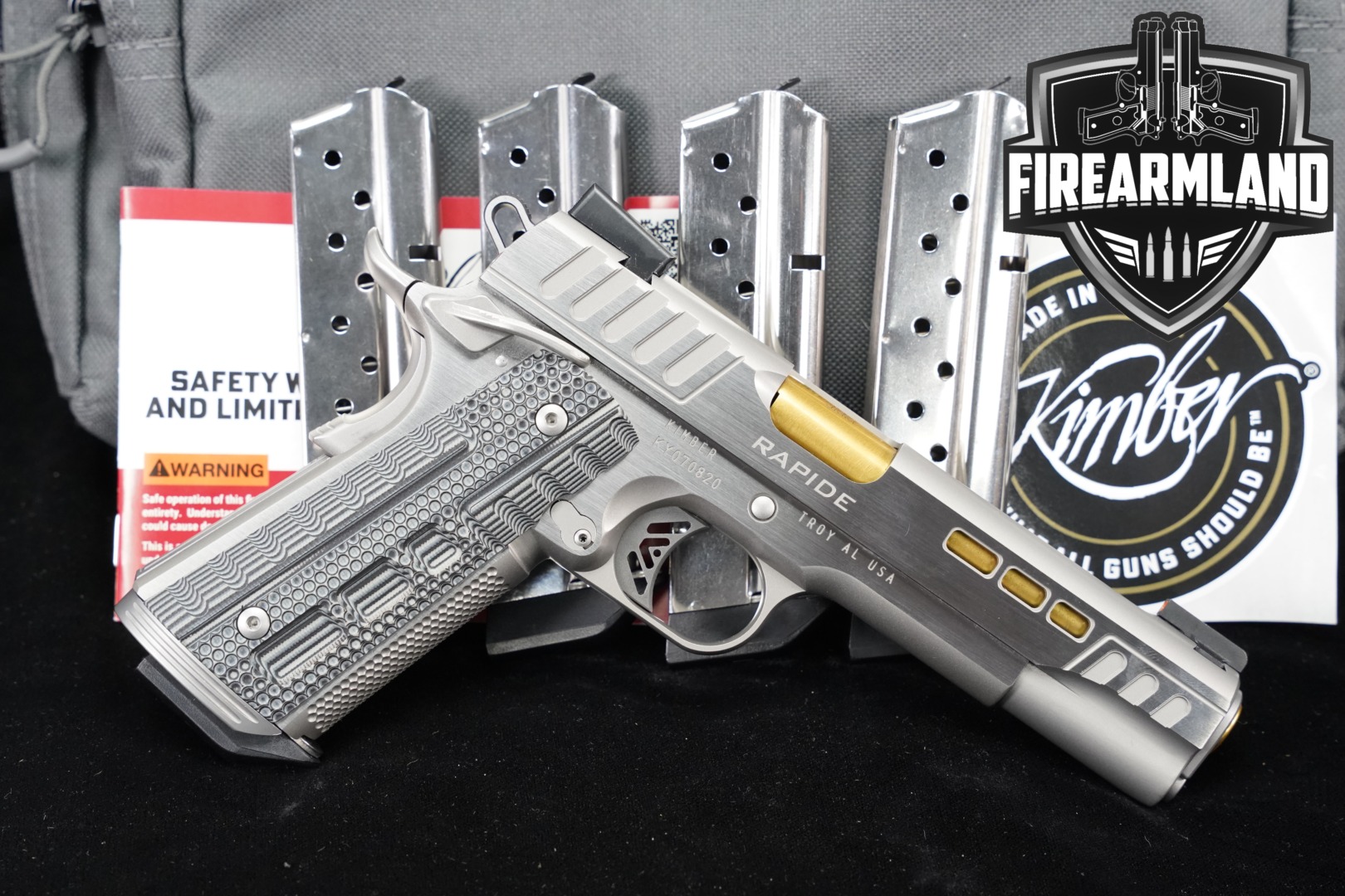 Kimber Rapide Dawn 9mm Luger KimPro Silver in Excellent Condition Thumbnail