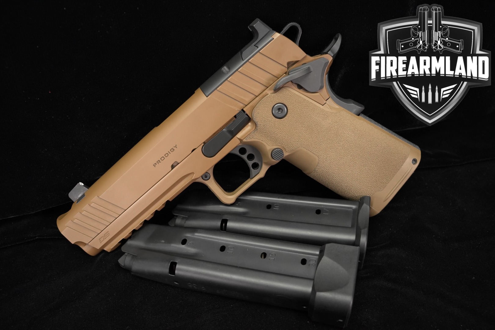 Springfield Armory 1911 DS Prodigy AOS 9mm Luger Coyote Brown in Excellent Condition Thumbnail