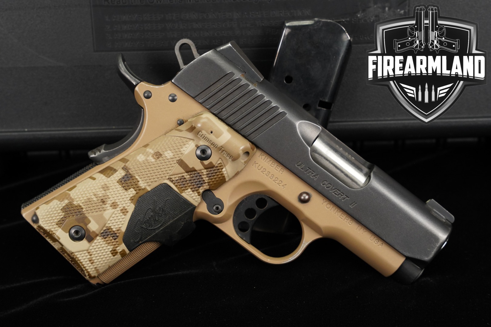 Kimber Ultra Covert II Custom Shop .45 ACP Two-Tone Desert Tan in Good Condition Thumbnail