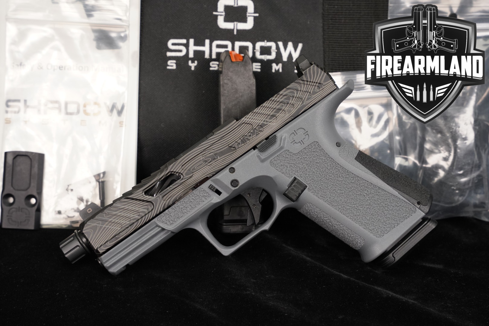 Shadow Systems MR920 Elite; Davidson's Limited Edition (Damascus) 9mm Luger Damascus Pattern in Excellent Condition Thumbnail