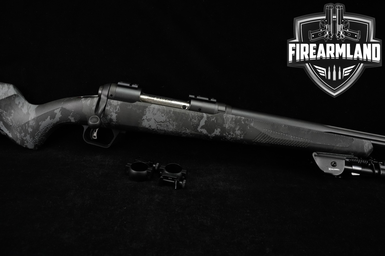 Savage Arms Model 110 Apex Hunter XP SR .308 Win. Black & Veil Camo in Excellent Condition Thumbnail