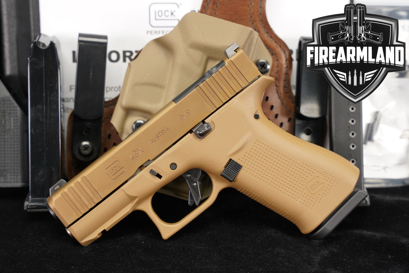 Glock 43X MOS 9mm Luger FDE in Very Good Condition Thumbnail