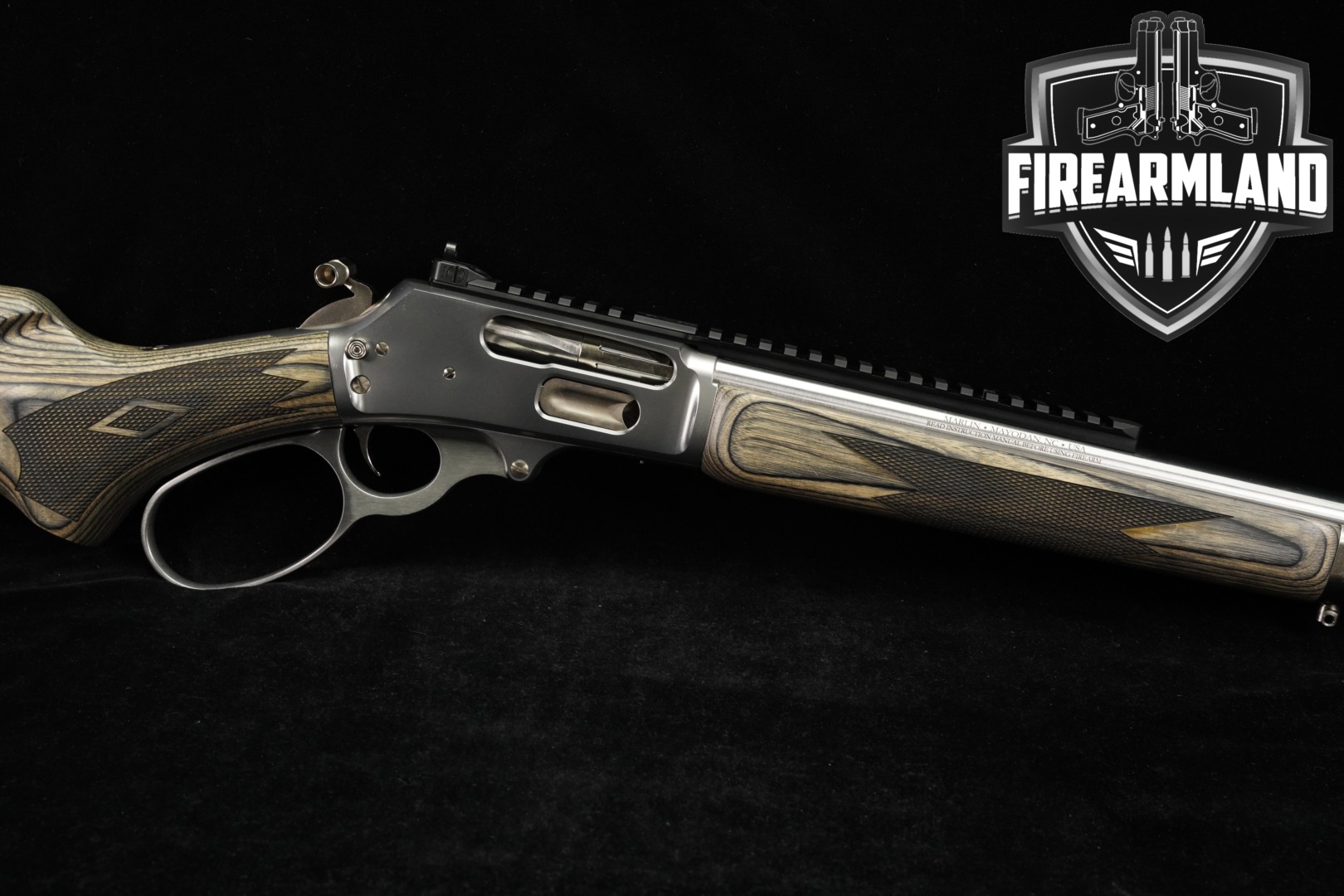 2021-2026 Marlin Firearms Co. Model 1895 SBL .45-70 Govt. Stainless & Gray Laminate in Very Good Condition Thumbnail