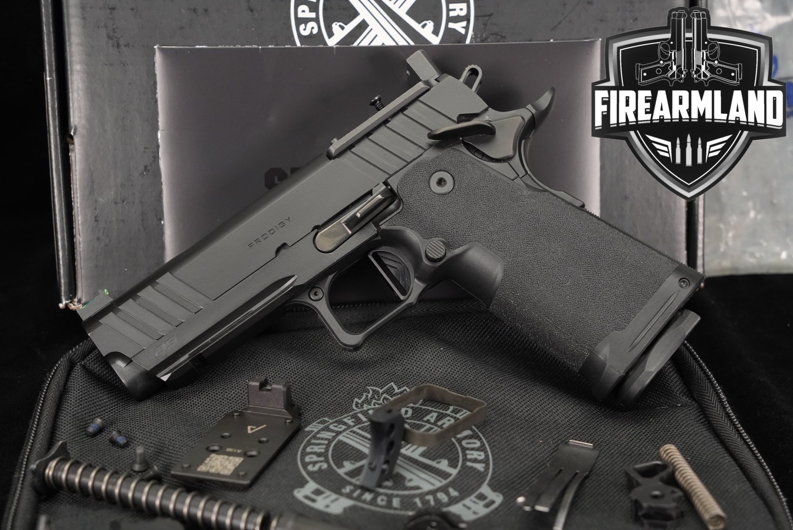 Springfield Armory 1911 DS Prodigy AOS 9mm Luger Black in Very Good Condition Thumbnail