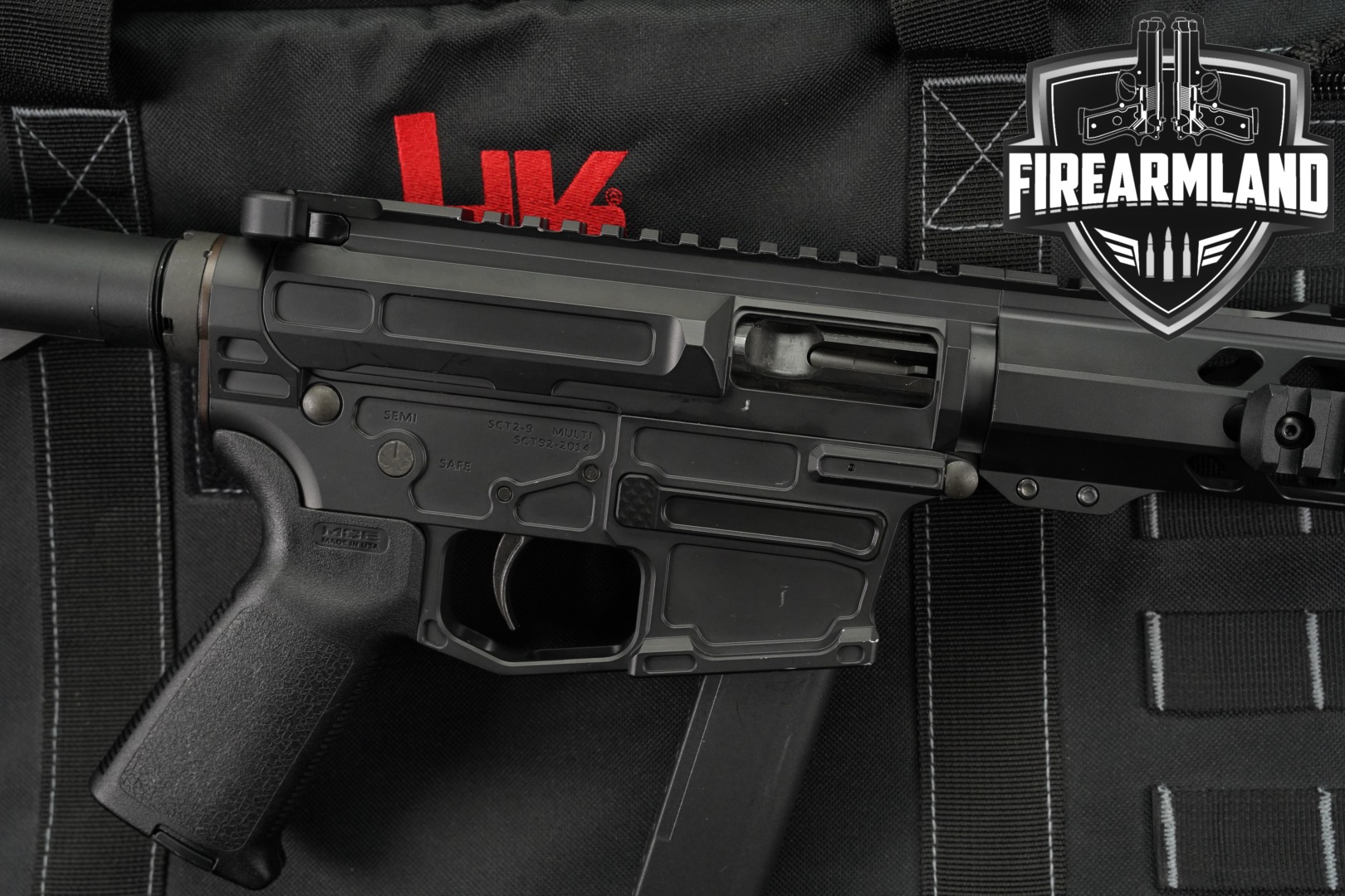 Shark Coast Customs SCT2-9 Midnight 9mm AR9 AR SCT-2 BRACE +ORIG CASE-img-0
