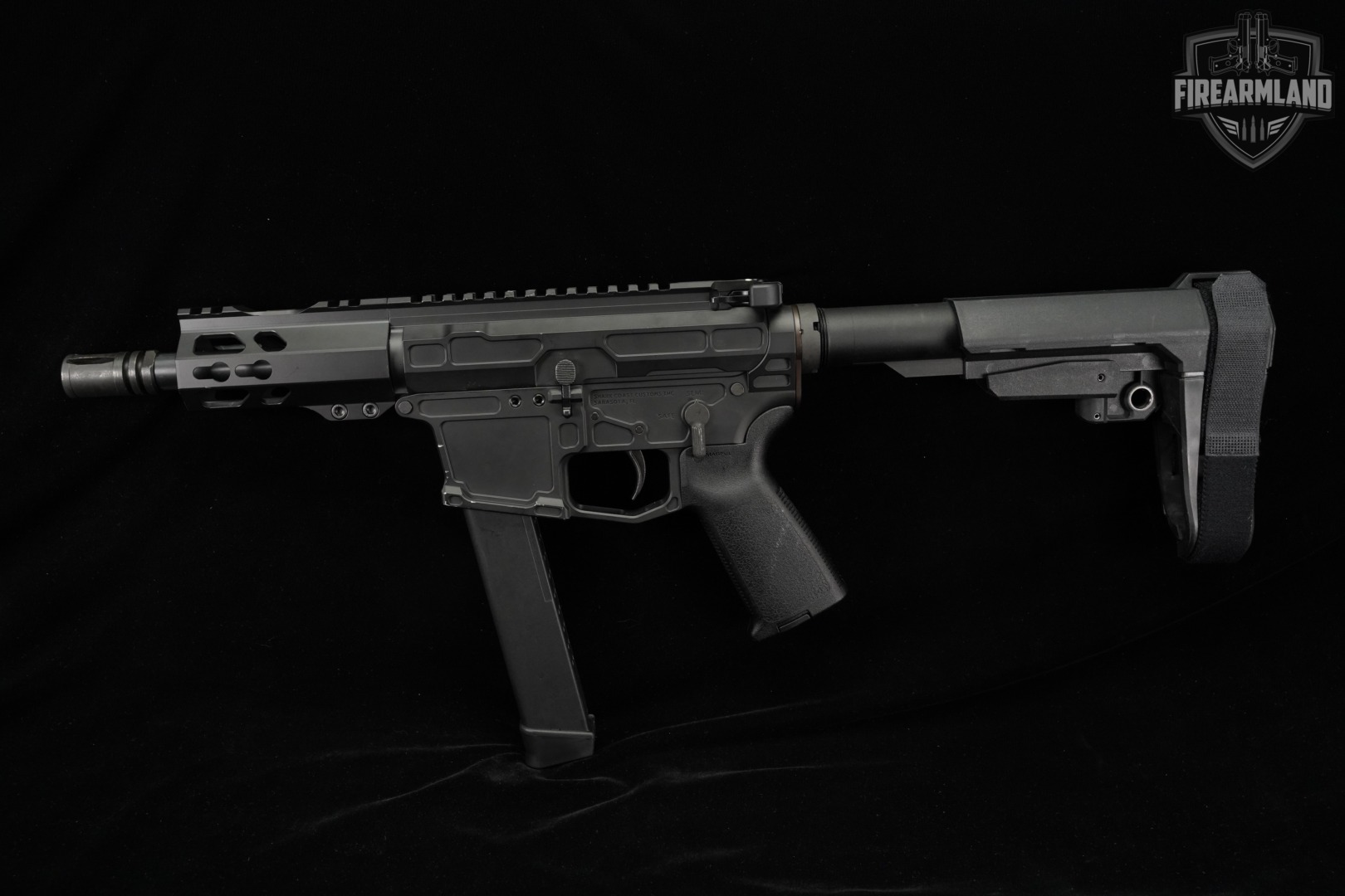 Shark Coast Customs SCT2-9 Midnight 9mm AR9 AR SCT-2 BRACE +ORIG CASE-img-6