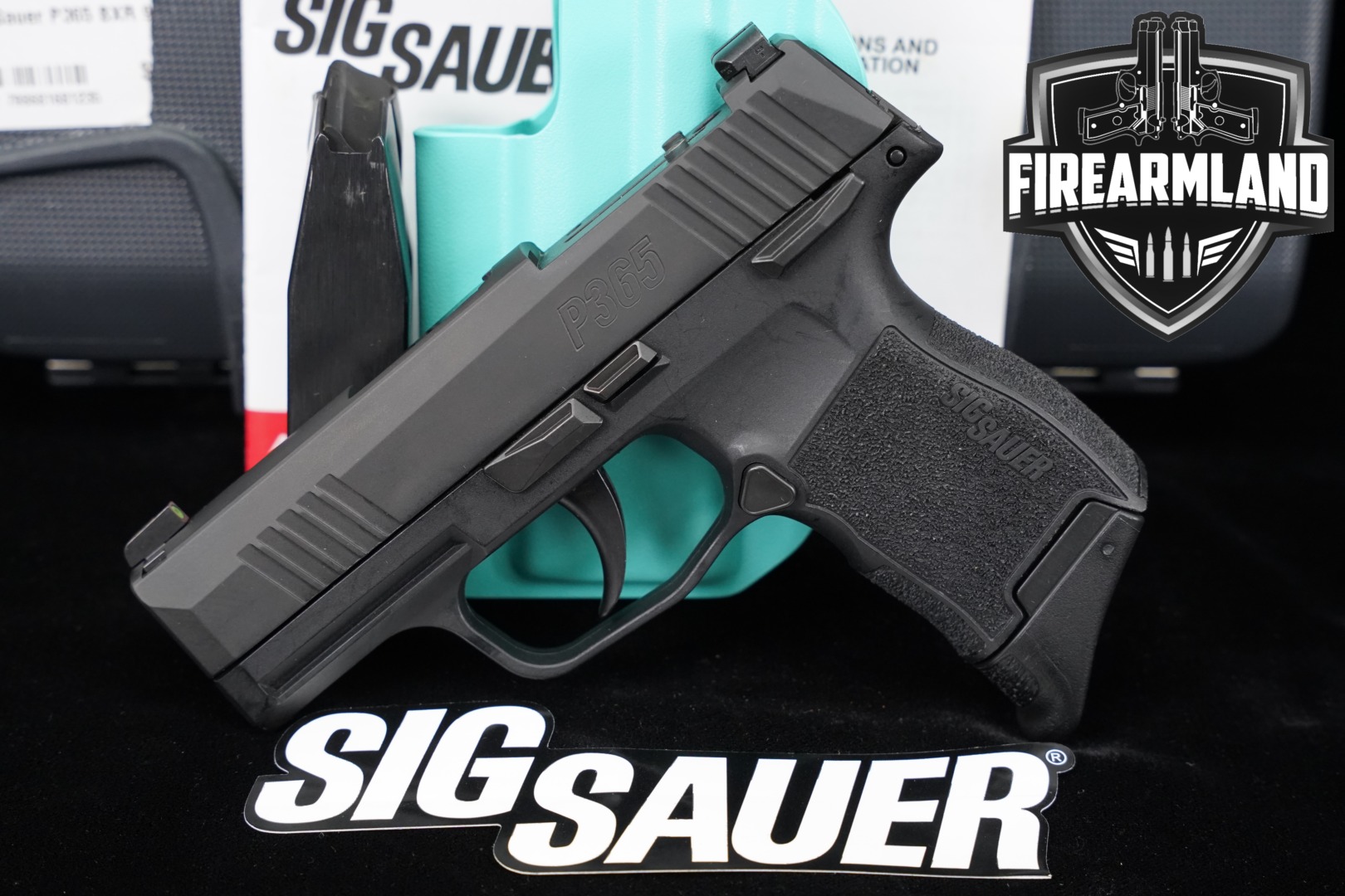 Sig Sauer P365 Optic Ready, Manual Safety 9mm Luger Black in Very Good Condition Thumbnail