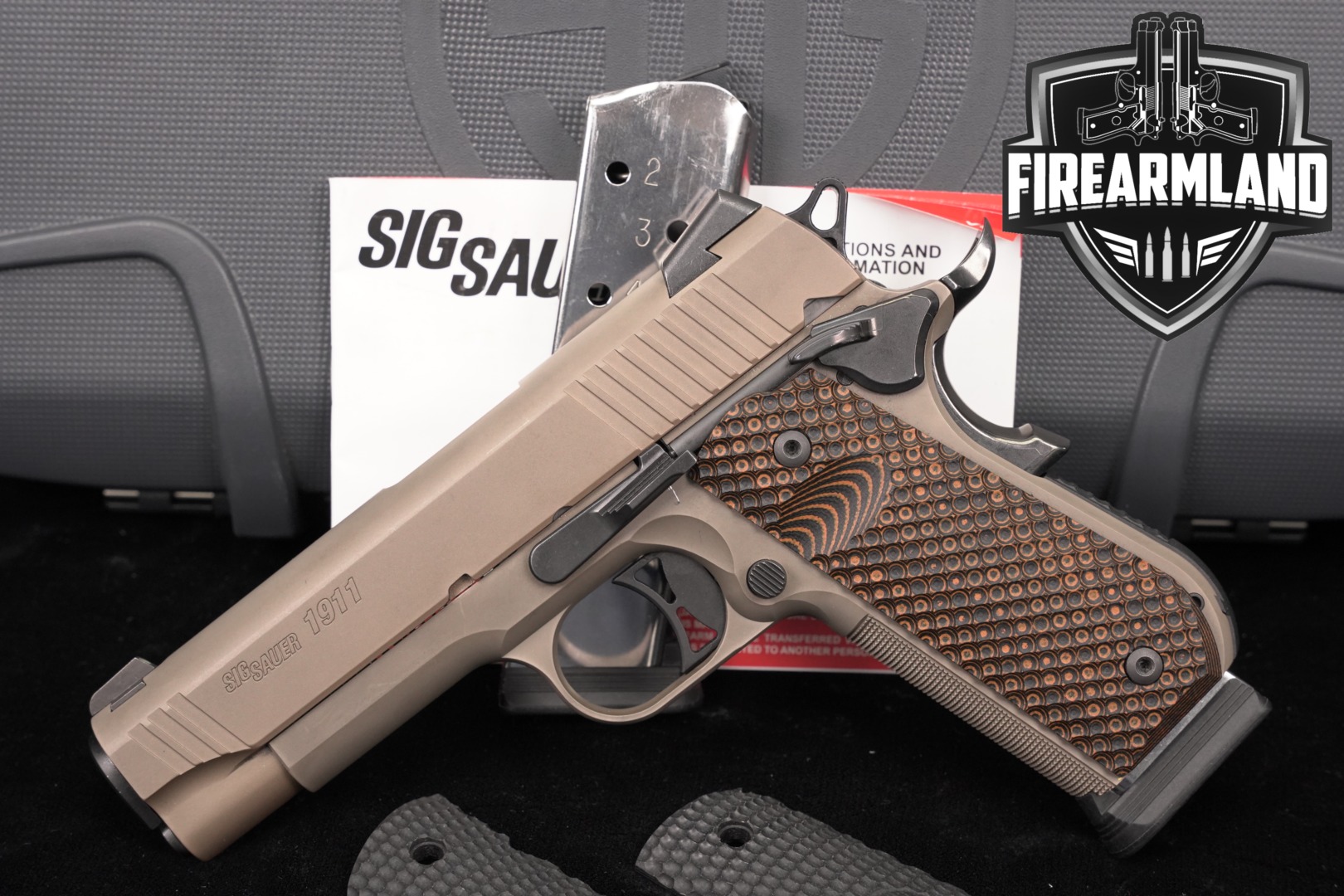 Sig Sauer 1911 Fastback Emperor Scorpion Carry .45 ACP FDE in Very Good Condition Thumbnail